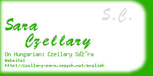 sara czellary business card